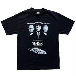 Vintage Alcatraz Al Capone Machine Gun Kelly "The Rock" Rap Tee Style Tee Size M